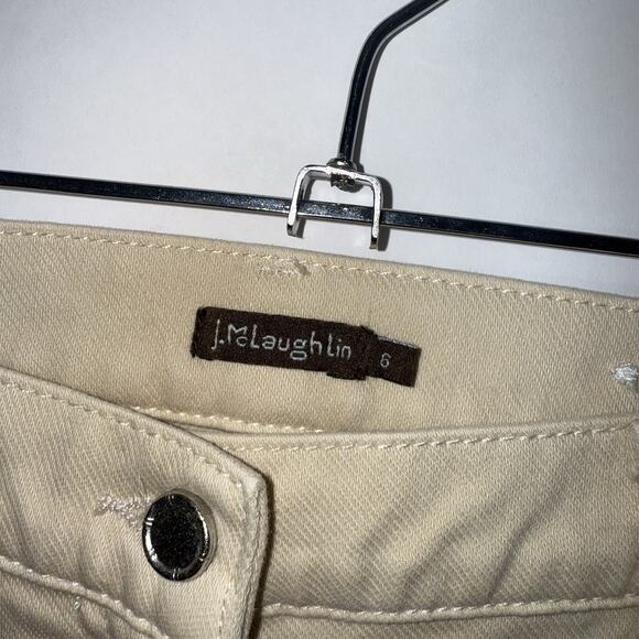 J. McLaughlin Women’s Equestrian Riding Pants Ankle Zip Tan Cream Size 6 - Picture 5 of 5